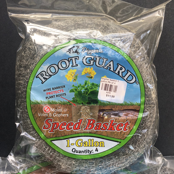 Root Guard Gopher Basket - 1 Gallon - 4 pack