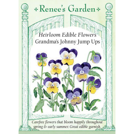 Johnny Jump Ups - Grandma's Heirloom Edible Flowers